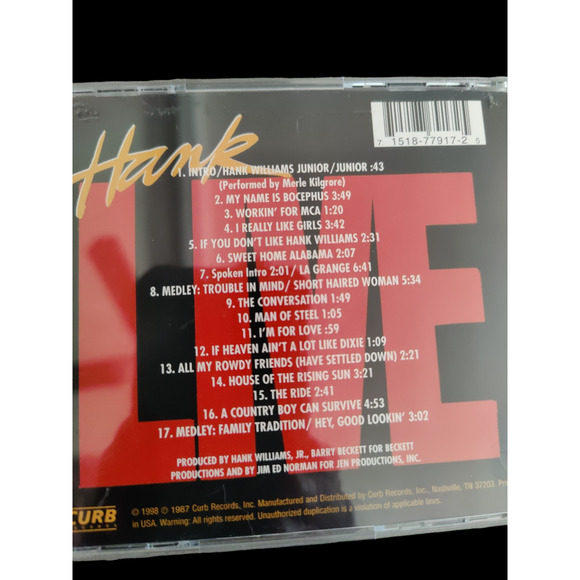 Hank Live. Hank Williams Jr. 19 Hot Country Requests - Picture 3 of 7